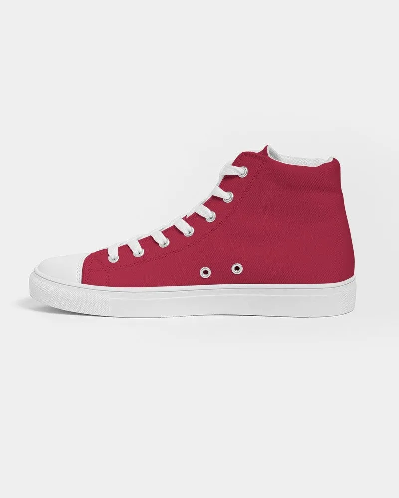Shaded Red High-Top Canvas Sneakers | Men's | C0M100Y75K30