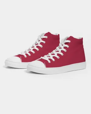 Shaded Red High-Top Canvas Sneakers | Men's | C0M100Y75K30