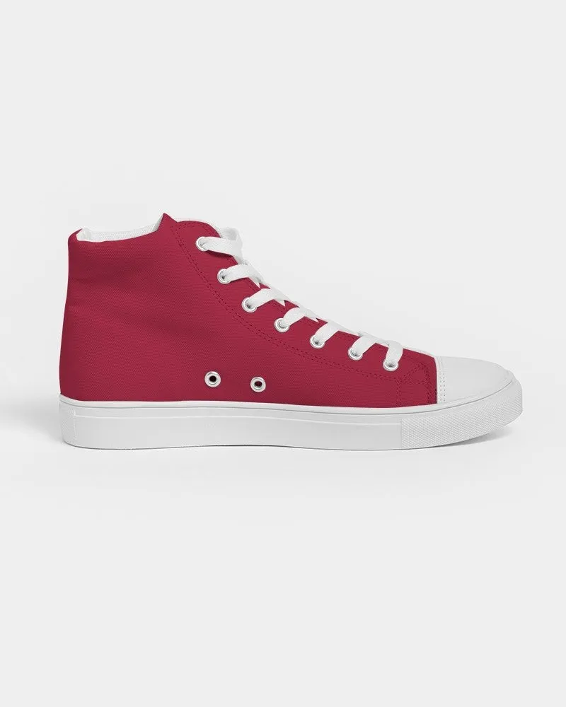 Shaded Red High-Top Canvas Sneakers | Men's | C0M100Y75K30