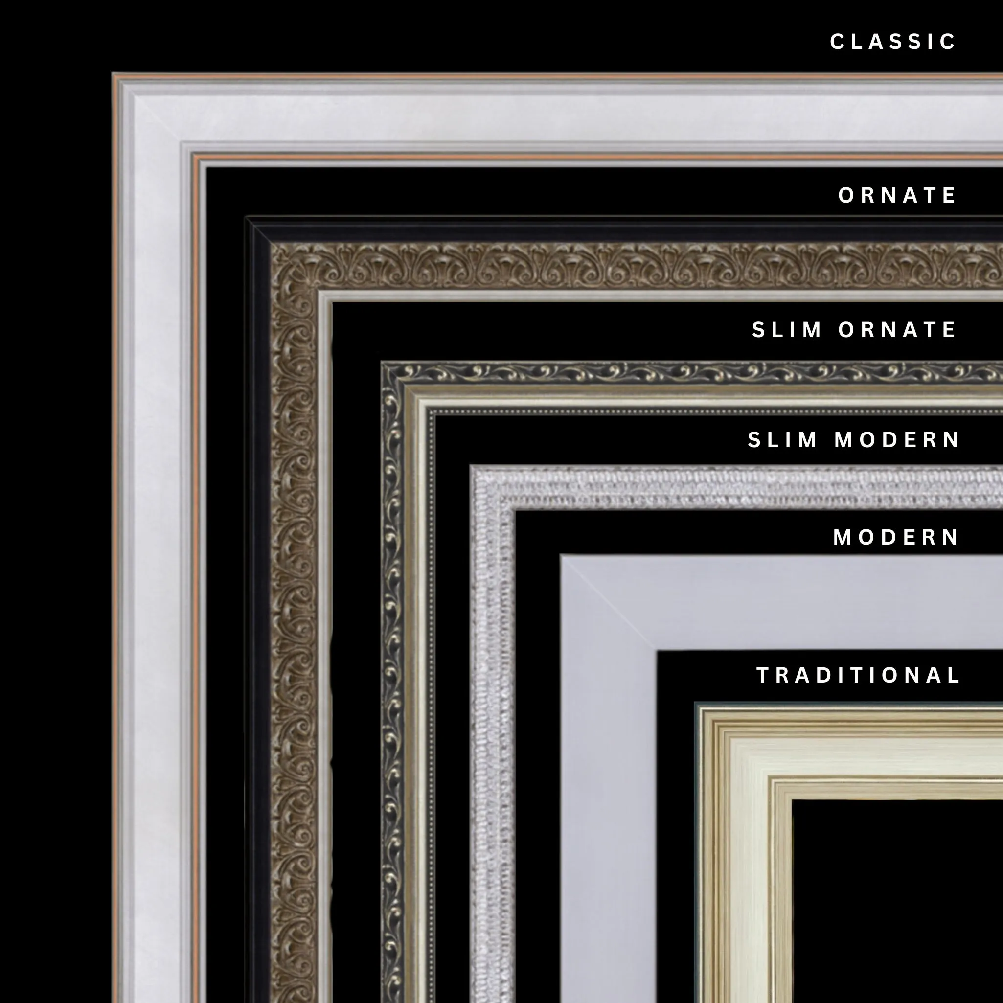 Silver 26x39 Picture Frame Ornate Traditional Classic Antique