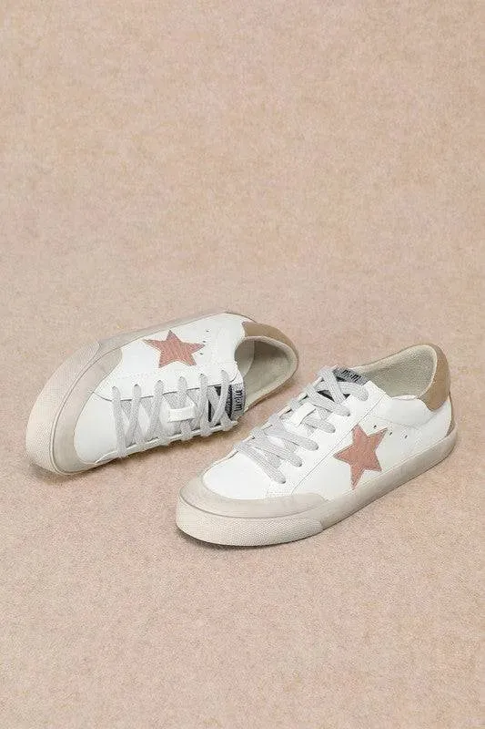 Star Embellished Low Top Sneakers