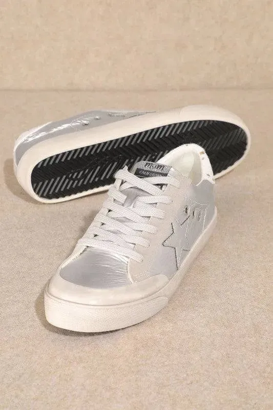 Star Embellished Low Top Sneakers