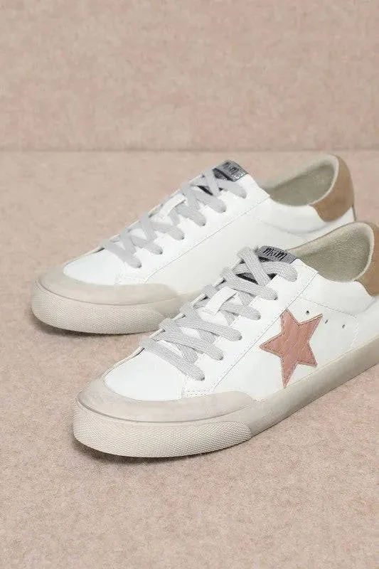 Star Embellished Low Top Sneakers
