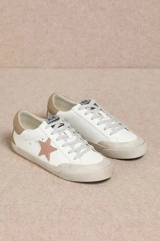 Star Embellished Low Top Sneakers