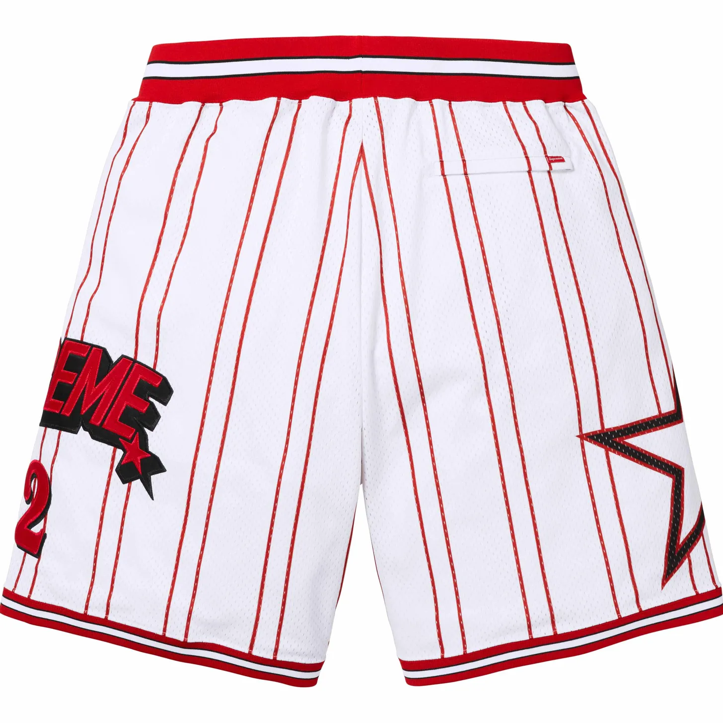 Supreme Star Basketball Short White