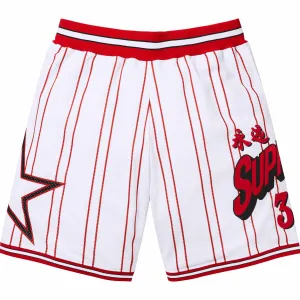 Supreme Star Basketball Short White