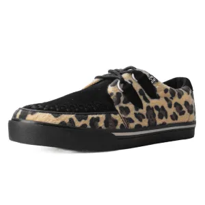TUK Black & Tan Leopard Sneaker Creeper A9946